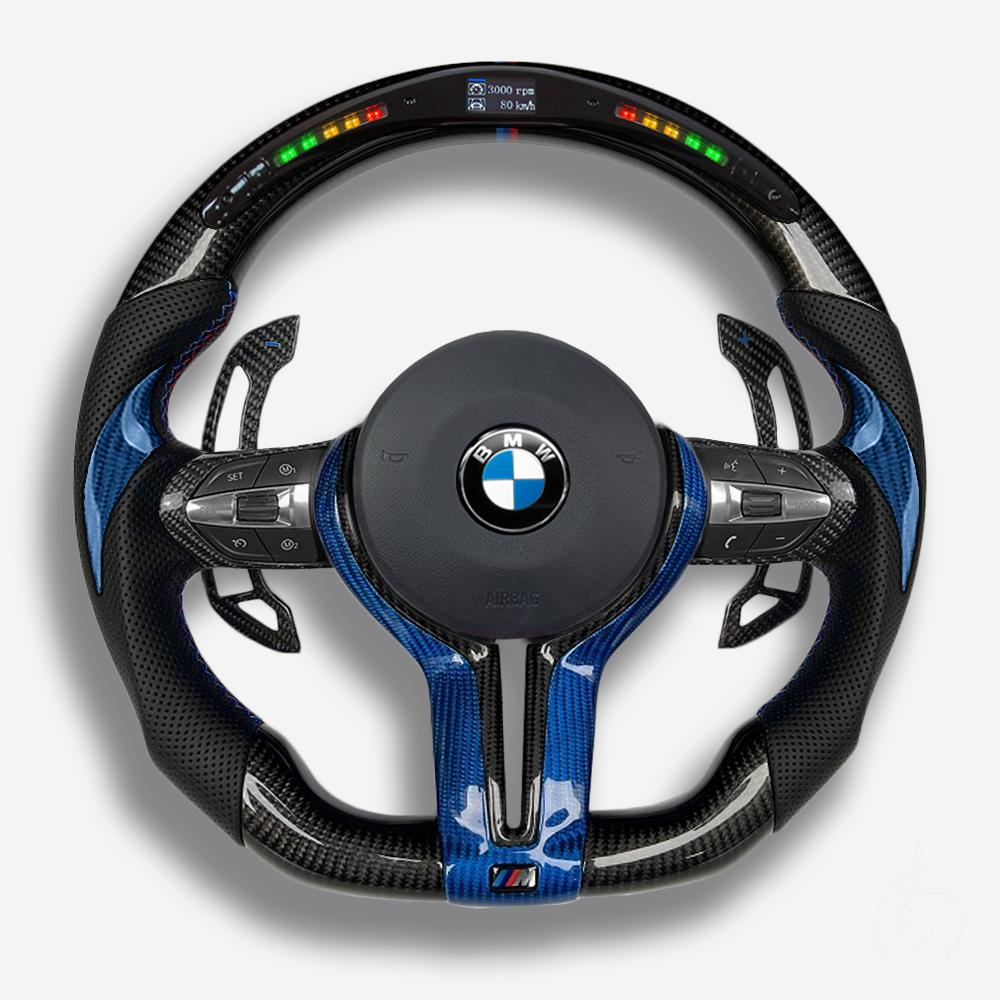 bmw m4 custom carbon fiber steering wheel