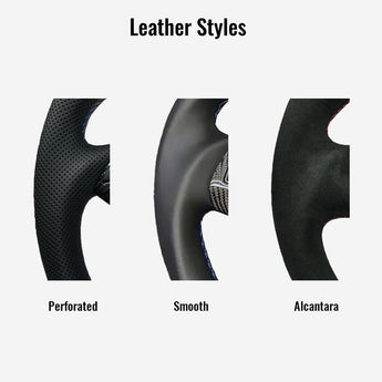 custom steering wheel leather style options