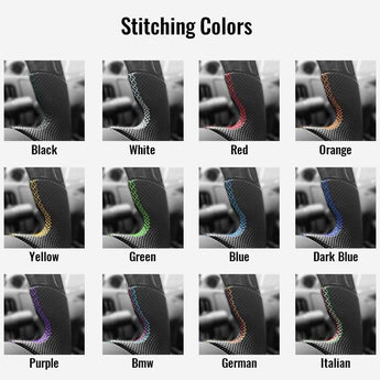 custom steering wheel stitching color options