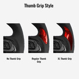 custom steering wheel thumb grip options