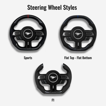 ford mustang custom steering wheel shape options